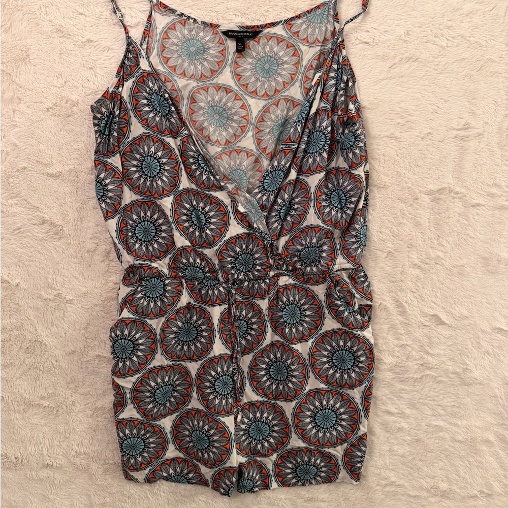 Banana Republic Factory Medallion Print Romper XL